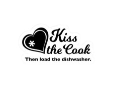 Kiss The Cook Then Load The Dishwasher Sticker Decal Dishwasher Sticker price
