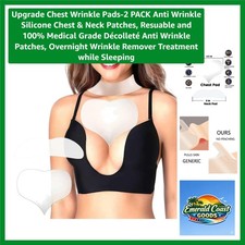 2-Pack Medical Grade Silicone Anti-Wrinkle Chest Pads for Youthful Cleavage Breast Pads & Protectors price