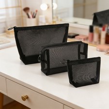 Lightweight Mesh Makeup Bag for Travel For Toiletries 15cm Cloth Storage Make-uptas price