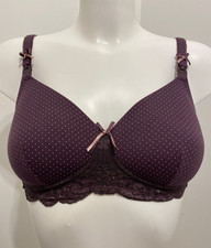 Royce Amy Burgundy Nursing Bra 34B Wirefree Padded Breastfeeding Drop cups Nursing Bra price