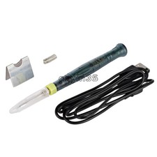 Mini USB 8W 5V Powered Electric Soldering Iron Aluminum Solder Remover Sucker UK Solder & Soldering Iron price