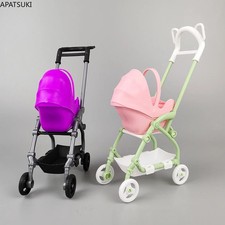 1:12 DIY Assemble Toys Baby Doll Carriage Stroller Trolley Miniature Accessories Baby Kamer meubels price