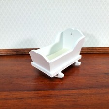 Dollhouse Cradle Small Crib for Nursery White Finish 1:12 Scale Furniture Baby Kamer meubels price