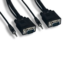 Kentek 100'ft SVGA HD15 Video/AUX Audio Combo Cord for HDTV PC Monitor Projector Projectorkabels price