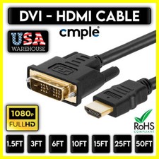 DVI to HDMI Cable Male To Male HD Laptop 1080P Monitor Cord HDTV XBOX Projector Projectorkabels price