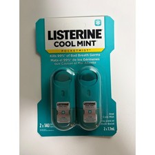 Listerine Cool Mint Pocketmist 2 Pack Oral Care Breath Spray 7.7mL 140 Sprays Verzorgingssprays price