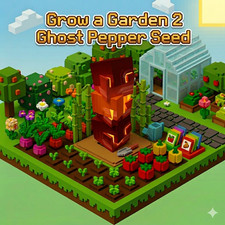 Grow a Garden 2 - 10x Ghost Pepper Seeds 🌶️CHEAP AND FAST DELIVERY⚡ Seeds price