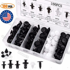 For Subaru 100Pcs Bumper Hood Clips Retainer Rivet Fastener Fender Push Pin US Rivet price