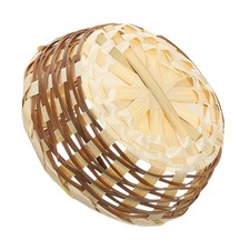 Handwoven Bamboo Serving Tray Multi-use Woven Bamboo Basket Fruit Snack Bread Serving Tray price