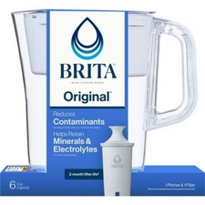Brita Original Water Filter Pitcher 6-Cup with 1 Filter New Pitcher price