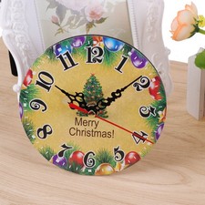 Christmas Wall Clock Round Hanging Decorative Clock for Bedroom Living Room Decoratieve klok price