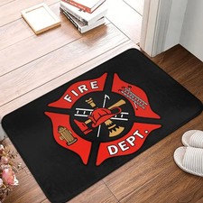 Firefighter Department Logo Front Door Mat Indoor Absorbent Fireman Fire Doormat Doormat price
