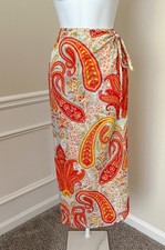 GRUPPO AMERICANO Swimsuit Cover Up Wrap Dress Skirt Pereo Boho Beach Women 8 Swimsuit price