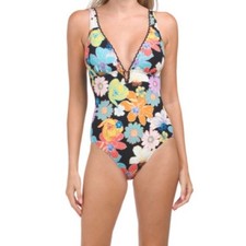 Profile by Gottex® Rising Sun V-Neck Halter One Piece Swimsuit Size 16 Swimsuit price