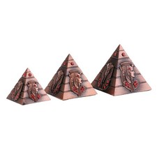 3pcs Egyptian Pyramids Figurine Decorative Object - 3 Sizes Decoratief Object price