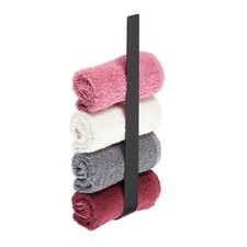 Handdoekhouder zwart - handdoekrek rvs - 36 cm - zelfklevend - zonder boren Handdoekrek price