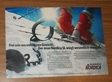 Seltene Werbung NORDICA SL Skistiefel - Frei von unnötigem Gewicht Fußkugel 1977 Ski Laarzen price