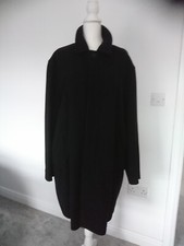MENS CASHMERE&WOOL BLEND BLACK OVERCOAT BY BLAZER MADE IN ITALY 42R IMMACULATE Heren overjas price