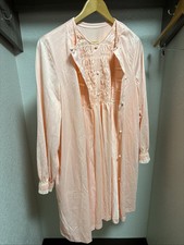 VTG Womens Gossard Artemis Nightgown & Robe Gown Set Peach Pleated 2 Pc MIDI Dames nachtjapon en badjas price