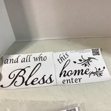 “Bless All Who Enter This Home” Wall Sticker Muur Sticker price