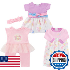 ECORELF Baby Doll Clothes, 3 Set 18 Inch Doll Girl Clothes and Accessories 4 Pcs Baby Kleding Set price