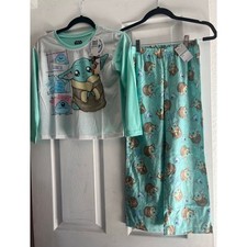 Star Wars Grogu Baby Yoda Pajama Set Kids Size 8 Mint Green Mandalorian 2PC NWT Baby Kleding Set price