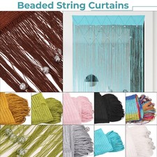 Hanging Beaded String Curtain Door Window Curtains Tassel Fly Screen Panel Home Baby Kamer Gordijn price