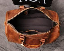 Original Retro Men's And Women's Travel Bag Handmade Leather Handbag Unisex Heren handtas price