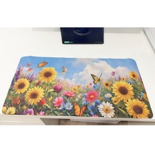 New ENHANCE Sunflowers Large Gaming Mouse Pad Desk Keyboard Mat 23.6" X 11.5" Bureau mat price