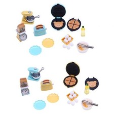 1:12 Dollhouse Kitchen Set Toasters Waffle Maker Scale Stand Mini House Toasters price