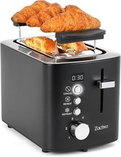 2 Slice Toaster, LED Countdown Timer, 6 Browning Setting - Bread Toasters Toasters price