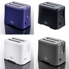 New Quest 2 Slice Toaster Wide Slot Toasters Cancel Reheat Defrost Function 870W Toasters price