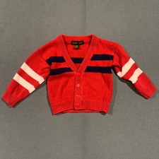 Vintage Boys 4T Sporty Knit Cardigan Sweater Nautical Ramie Cotton Preppy Jongens truien, vesten & knitwear price