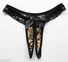 STRING 34 36 XXS XS OUVERT PANTY SEXY LéOPARD FEMME THONG UNDERWEAR Thong, snaar price