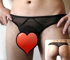 STRING M L TRANSPARENT SEXY HOMME THONG EROTIQUE UNDERWEAR MAN MEN UOMO MANN Thong, snaar price