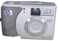 HP Photosmart 735 3.2MP Compact Digital Camera For Parts Repair Digitale camera Accessoires price