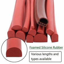 Ovens Foamed Silicone Rubber D-sealing Strip D-shaped Filler Strips Ovens price