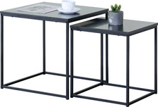 Nesting Coffee Tables Set of 2 Living Room Square Side End Table Nest Stacking Nesting Tafels price