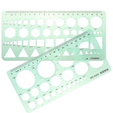 2 Pcs Multifunctional Drawing Ruler Multi-purpose High-precision Ruler price