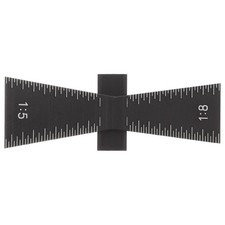 1:5 1:8 Woodworking Scribing Gauge Aluminum Wood Board Stitching Ruler Black Ruler price