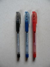 Status Gel Roller Pen 0.6mm Fine Tip Black Blue Red Ink Rollerball Gell Gel Ink (Roller) Pen price