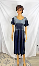 Sweet Salt Modest Clothing Short Sleeve Gray Velvet Dress Ladies' Size L Modest Kleding price