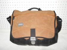 OVERLAND EQUIPMENT WAXED TAN CANVAS & BLACK LEATHER MENS MESSENGER BAG Heren Messenger Tas price