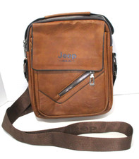 Jeep Buluo Mens Messenger Bag Brown Faux Leather Crossbody Satchel Travel Heren Messenger Tas price