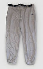 Adidas Climalite Baseball Pants Gray Mens Size XL Elastic Bottom With Belt Heren Riem price