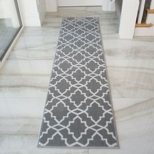 Geometric Trellis Runner Rug Grey Mustard Blue Triangle Rugs Hallway Kitchen Mat Runner Rug price