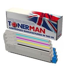 Toners for Oki C810 C830 44059105,6,7,8 8K pages Full Set UK Reman. Toners price