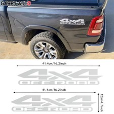 Silver gray 4X4 Off Road Truck Bed Decal Vinyl Sticker For Dodge RAM 1500 2500 Bed price