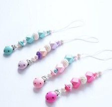 Baby Pacifier chain Dummy Pacifier Clip Cross section wooden Pacifier price