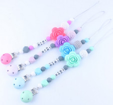 Baby Pacifier clip Flower Silicone Feeding  dummy holder Clip DIY Pacifier price